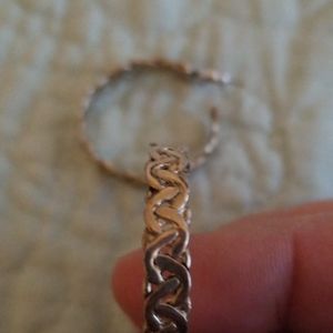 Silver hoop earrings